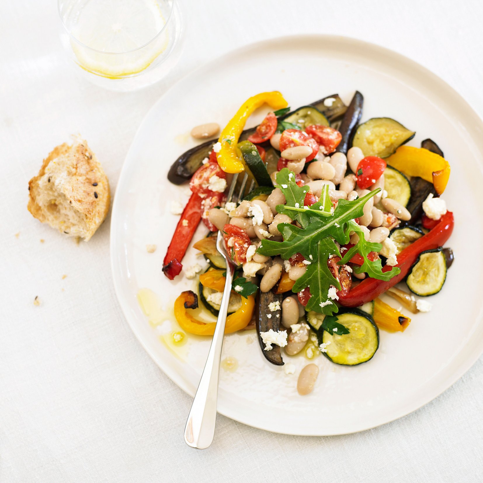 Roast Vegetable and White Bean Salad